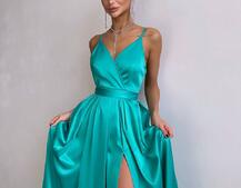 Атласна сукня максі  | PUSHKA SHOP