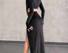 Оксамитовий комплект: топ із чашками push up+ спідниця, декорована стразами Прикраса пришита, ручна робота. Оксамитовий комплект: топ із чашками push up+ спідниця, декорована стразами Прикраса пришита, ручна робота. | PUSHKA SHOP