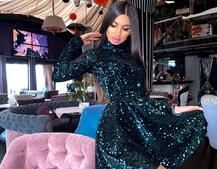 Платье-гольф с пайетками Платье-гольф с пайетками | PUSHKA SHOP