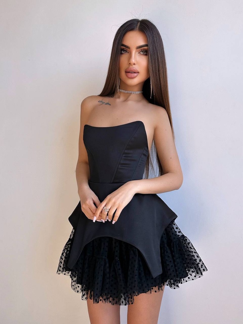 Атласна корсетна сукня  Атласна корсетна сукня  | PUSHKA SHOP