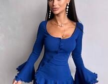 Сукня з з воланами на ґудзиках Сукня з з воланами на ґудзиках | PUSHKA SHOP