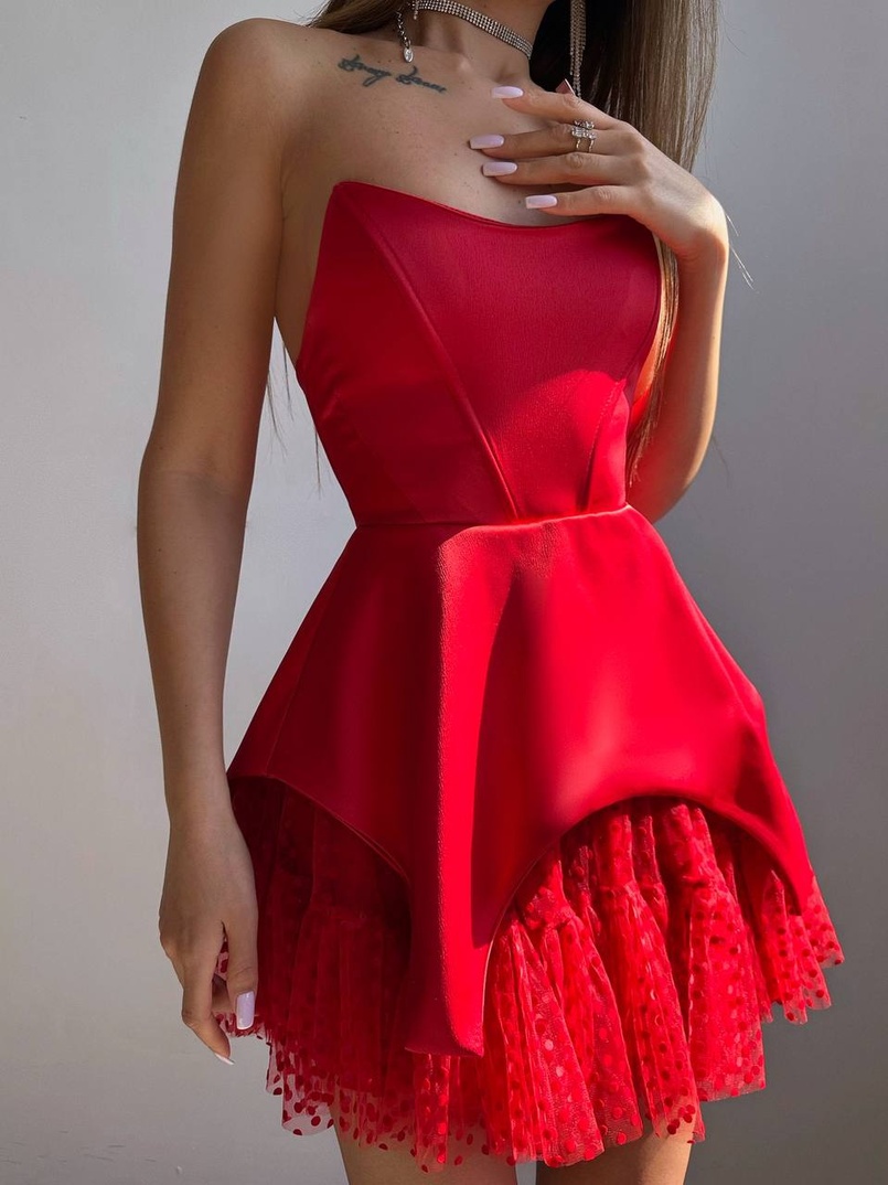 Атласна корсетна сукня  Атласна корсетна сукня  | PUSHKA SHOP