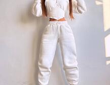 Комплект на флісі : худі з елементами корсету + штани Комплект на флісі : худі з елементами корсету + штани | PUSHKA SHOP