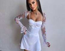 Атласна корсетна сукня-бюстьє + мереживне болеро | PUSHKA SHOP