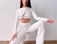 Комплект : штани кльош і топ на ґудзиках   | PUSHKA SHOP