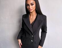 Костюм: піджак на підкладці, штани кльош+ жилет  | PUSHKA SHOP