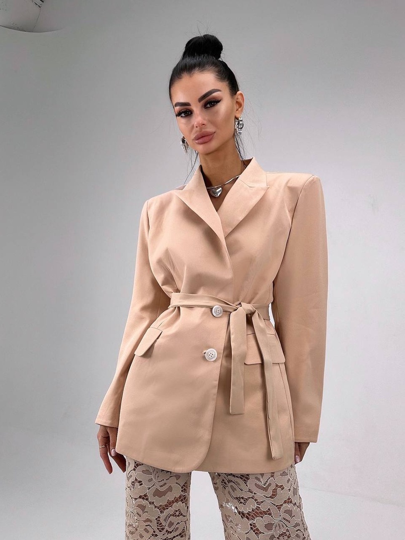 Комплект: мереживний корсет бюстьє + штани + піджак  | PUSHKA SHOP