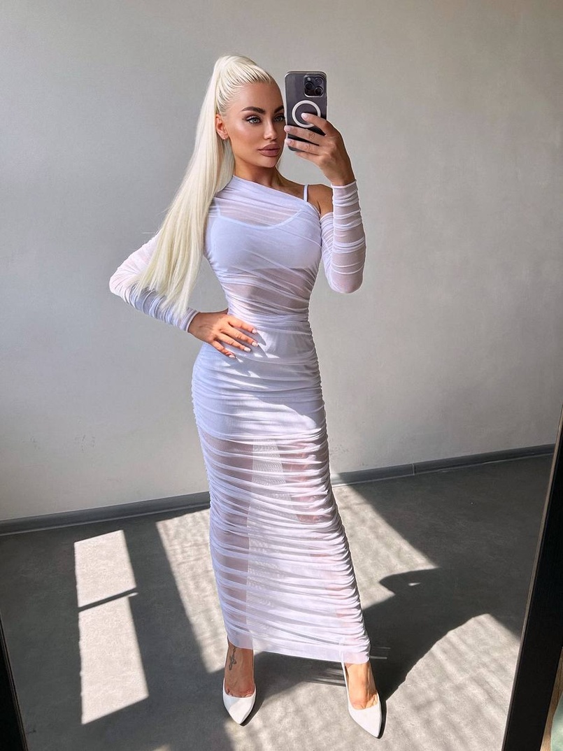 Сукня міді з драпіруванням Сукня міді з драпіруванням | PUSHKA SHOP