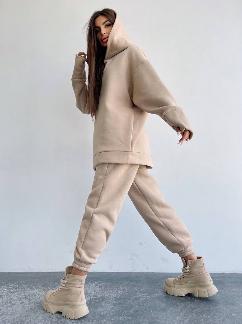 Тёплый комплект: худи + спортивные штаны  | PUSHKA SHOP