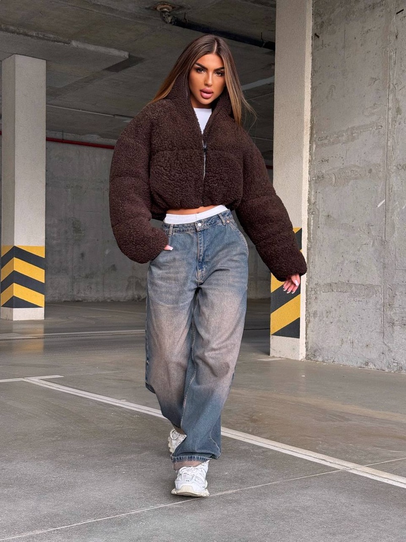 Курточка пуффер на блискавці | PUSHKA SHOP