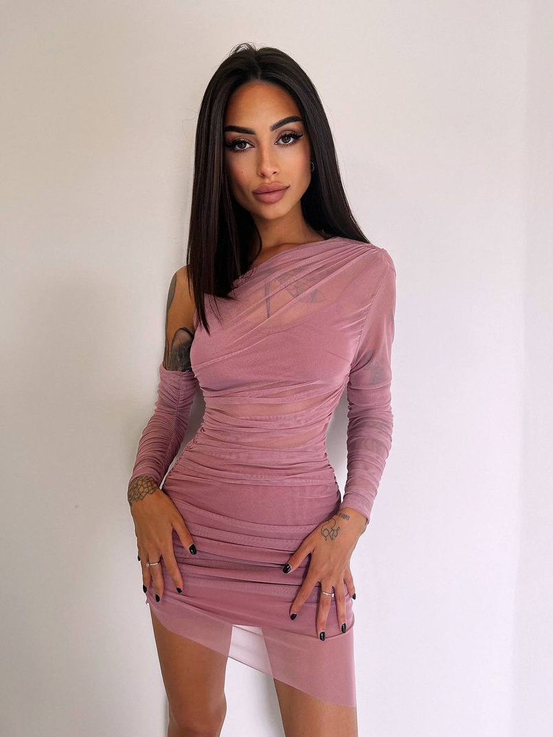 Міні сукня з драпіруванням Міні сукня з драпіруванням | PUSHKA SHOP