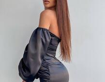 Атласна сукня з драпіруванням Атласна сукня з драпіруванням | PUSHKA SHOP