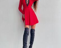 Сукня міні зі шнурівкою  | PUSHKA SHOP