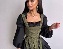 Комплект: сукня + корсет  | PUSHKA SHOP