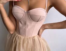 Сукня міді із чашечками з пишною спідницею Сукня міді із чашечками з пишною спідницею | PUSHKA SHOP