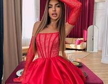 Комплект : мереживний корсет  з рукавичками + спідниця балон  | PUSHKA SHOP