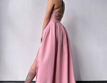 Сукня максі  зі шнурівкою на спинці | PUSHKA SHOP