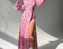 Платье миди со шнуровкой на спинке  Платье миди со шнуровкой на спинке  | PUSHKA SHOP