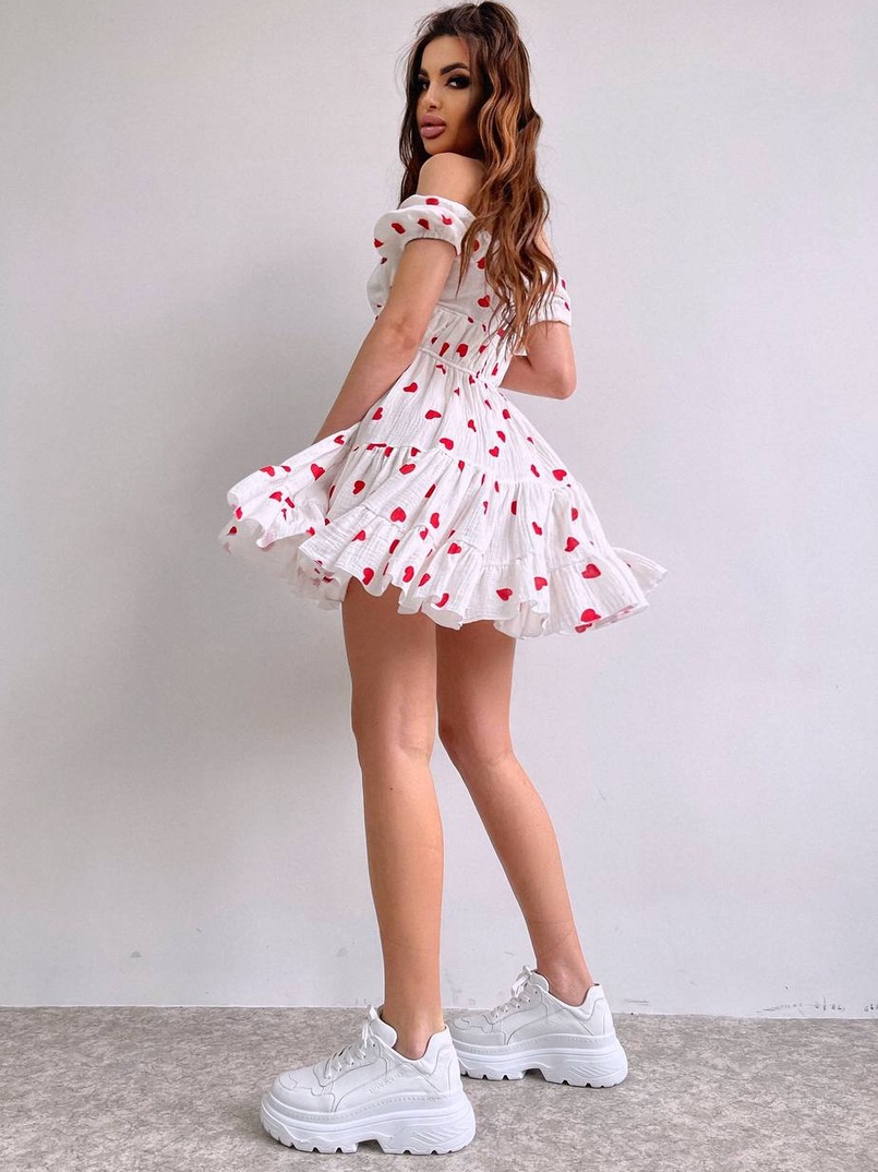 Муслинова сукня з принтом ❤️ | PUSHKA SHOP