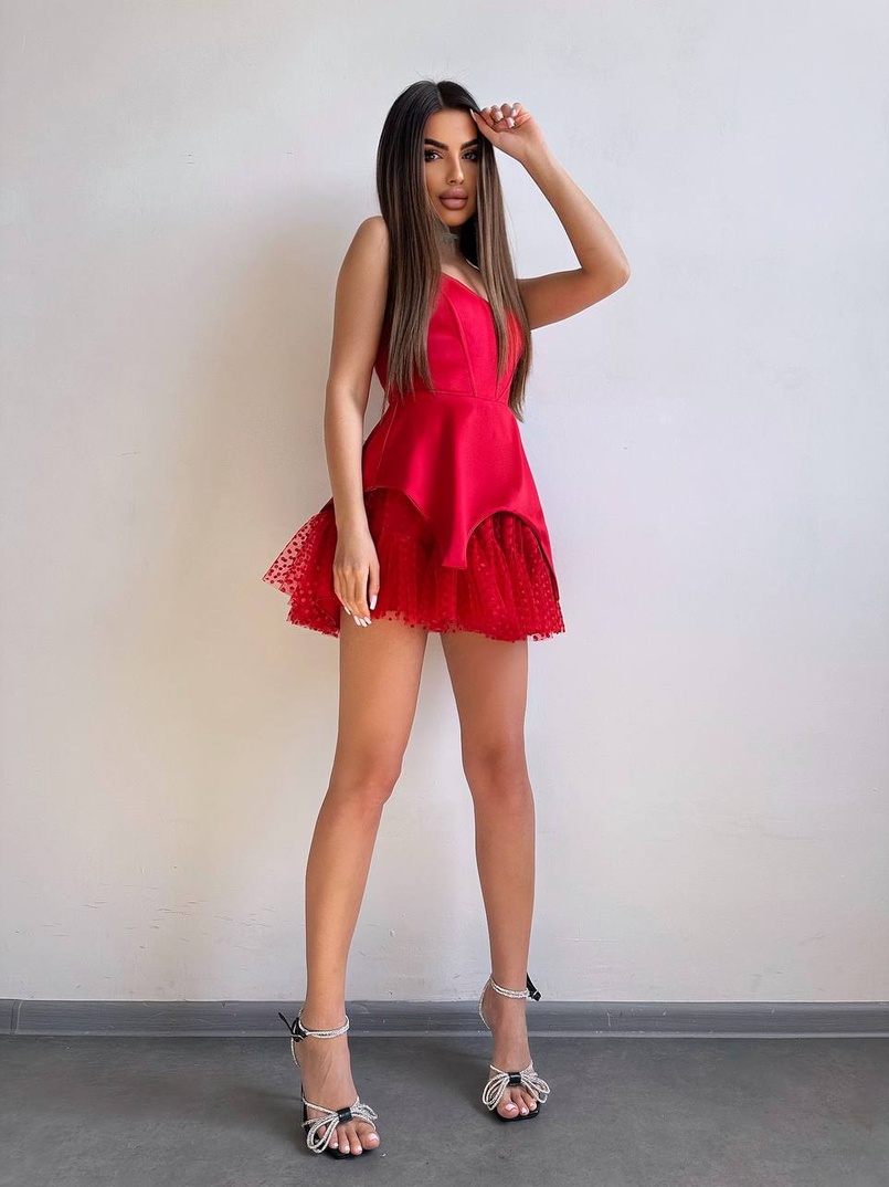 Атласна корсетна сукня  Атласна корсетна сукня  | PUSHKA SHOP