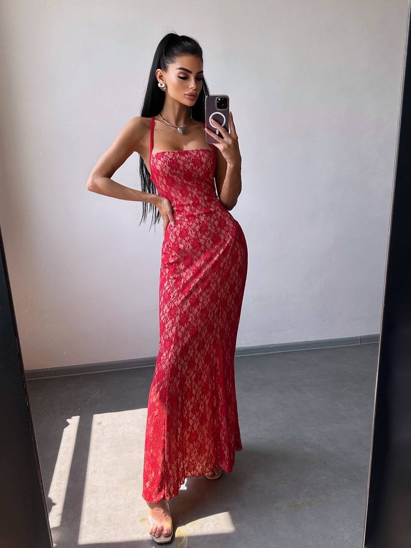 Мереживна сукня максі   | PUSHKA SHOP