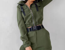 Костюм с брюками-карго декорированный застежками-фастекс | PUSHKA SHOP