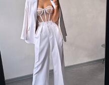 Костюм: піджак на підкладці, штани+ корсет Костюм: піджак на підкладці, штани+ корсет | PUSHKA SHOP