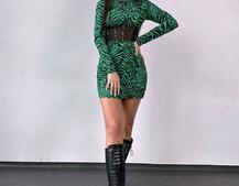 Приталена сукня-міні з корсетною вставкою на талії | PUSHKA SHOP