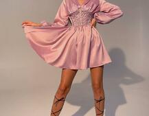 Корсетное платье с пышной юбкой   | PUSHKA SHOP