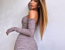 Трикотажна сукня міні з чашечками Трикотажна сукня міні з чашечками | PUSHKA SHOP