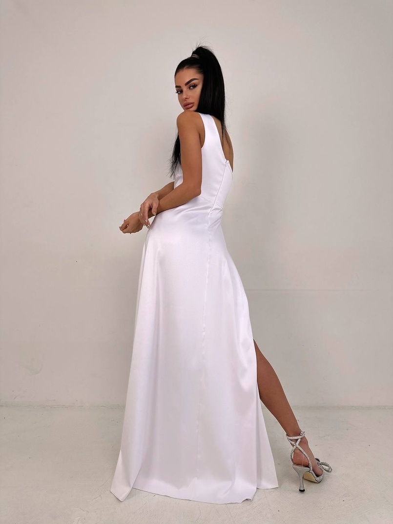 Атласна сукня максі  | PUSHKA SHOP