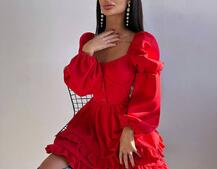 Лялькова сукня з пишною спідницею та корсетним верхом  | PUSHKA SHOP