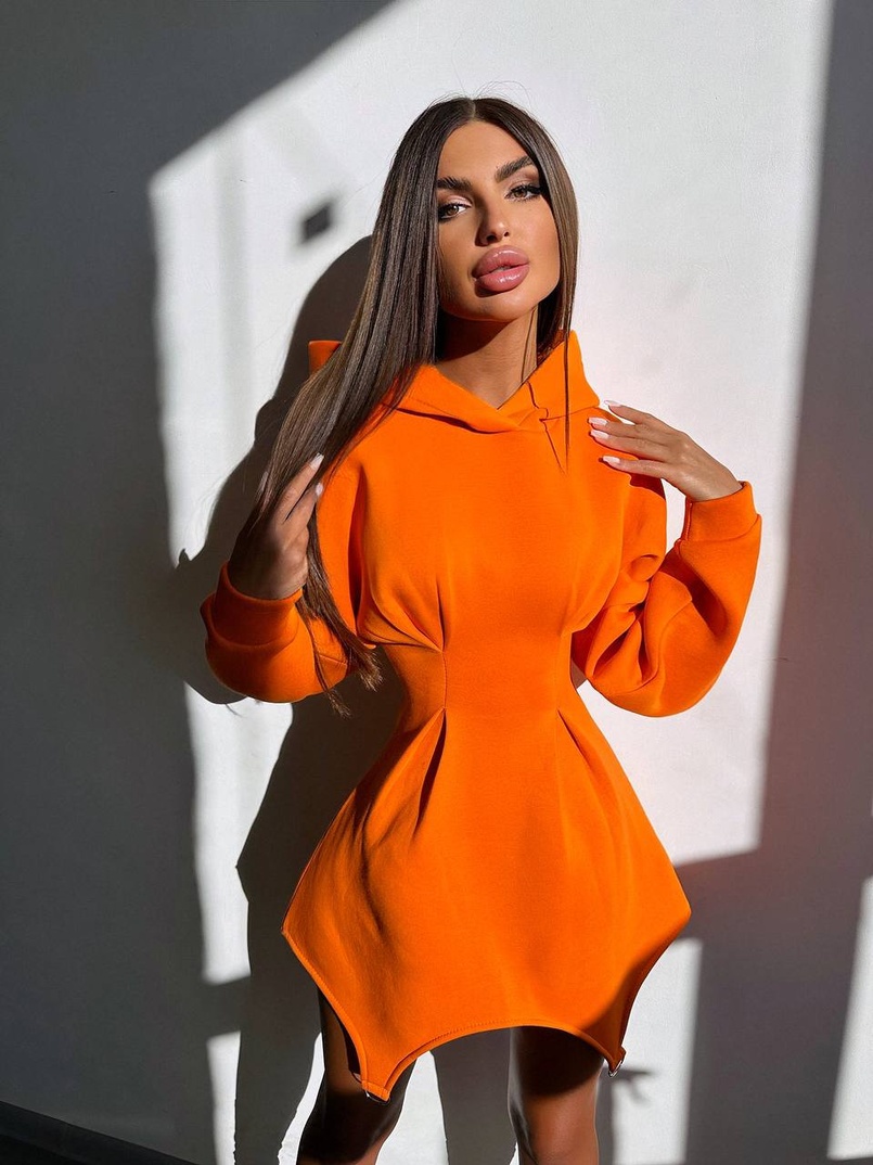 Тепле приталене худі з капюшоном на флісі + корсет на шнурівці Можна носити з корсетом та без | PUSHKA SHOP