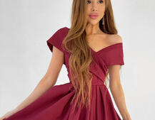 Платье-макси с разрезом | PUSHKA SHOP