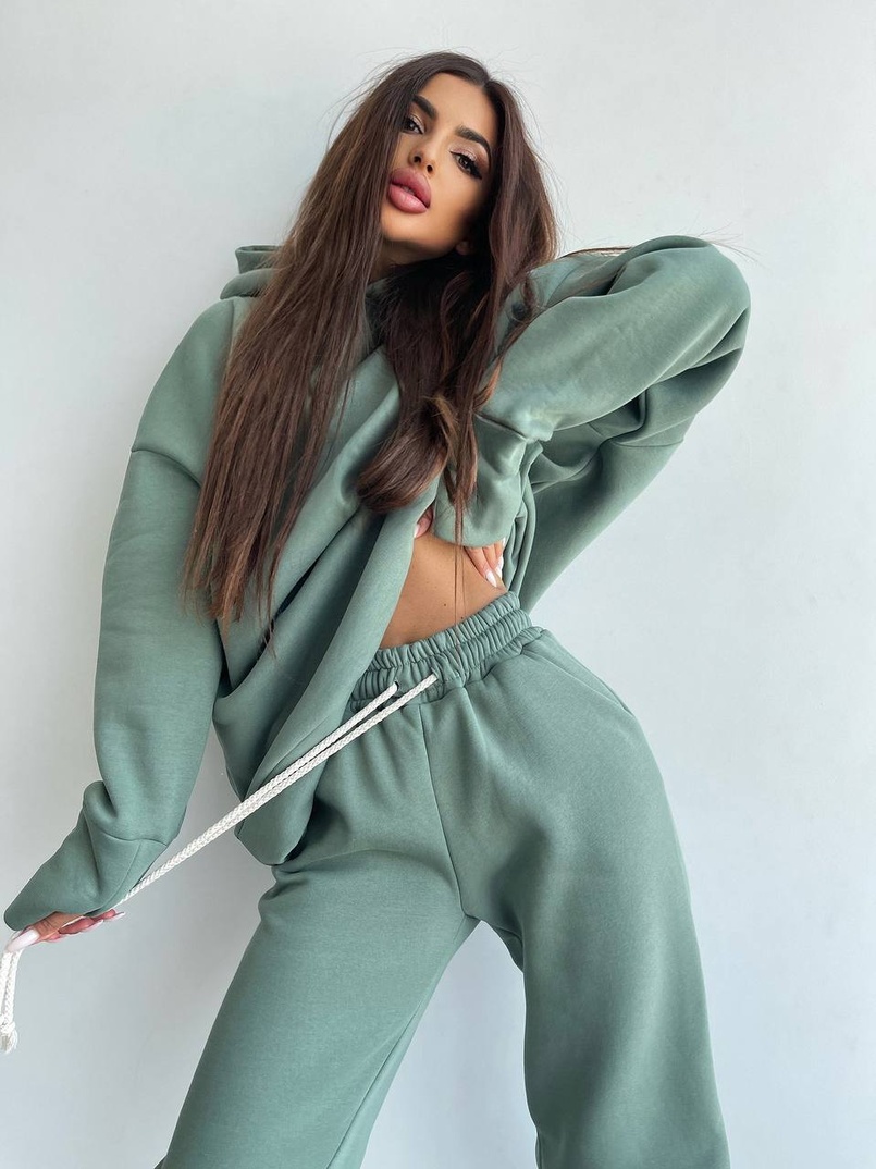 Тёплый комплект: худи + спортивные штаны  Тёплый комплект: худи + спортивные штаны  | PUSHKA SHOP