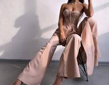 Костюм:  піджак на підкладці, штани+ корсет | PUSHKA SHOP