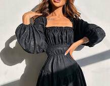 Блискуча сукня з воланами та шнурівкою на спинці | PUSHKA SHOP