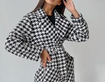 Кашемировое пальто в клетку на подкладке Кашемировое пальто в клетку на подкладке | PUSHKA SHOP