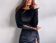 Оксамитова сукня міді зі шнурівкою | PUSHKA SHOP