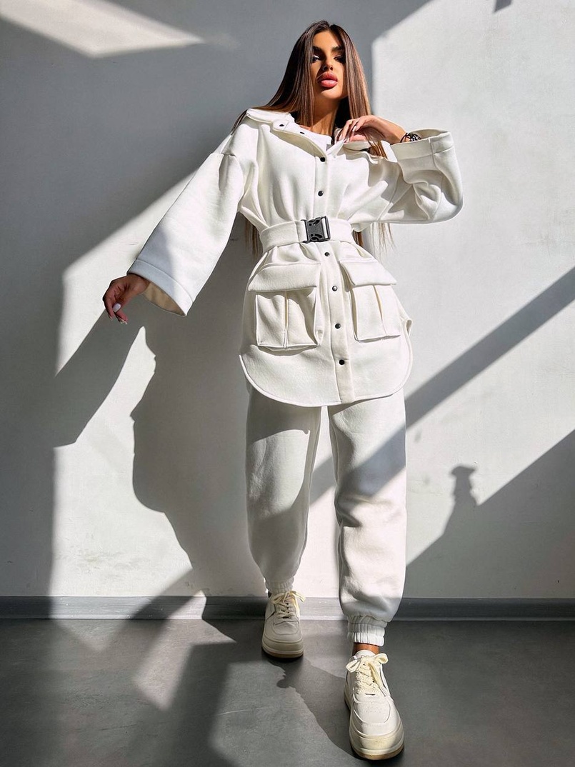 Комплект: тепла сорочка на кнопках + джоггери | PUSHKA SHOP