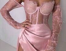 Комплект: мереживний корсет  +  спідниця максі   | PUSHKA SHOP