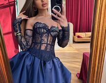 Комплект : мереживний корсет  з чашечками+ спідниця балон  | PUSHKA SHOP