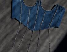 корсет декорований камінцями  Ручна робота | PUSHKA SHOP