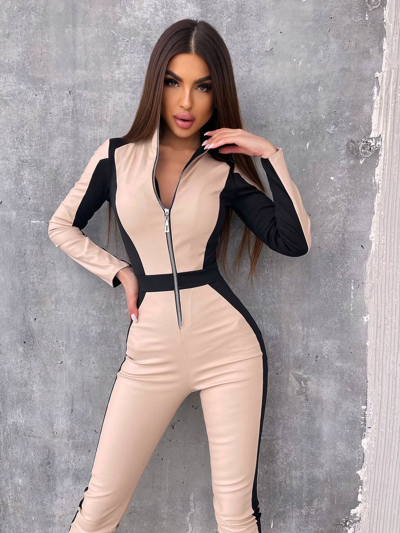 Комбінезон з еко-шкіри  | PUSHKA SHOP