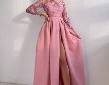 Сукня максі з паєтками та розрізом на спідниці | PUSHKA SHOP