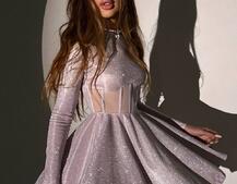 Блискуча корсетна сукня з пишною спідницею Блискуча корсетна сукня з пишною спідницею | PUSHKA SHOP