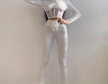 Трикотажний комплект: корсетний топ + легінси | PUSHKA SHOP