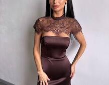 Елегантна сукня максі з мереживом Елегантна сукня максі з мереживом | PUSHKA SHOP