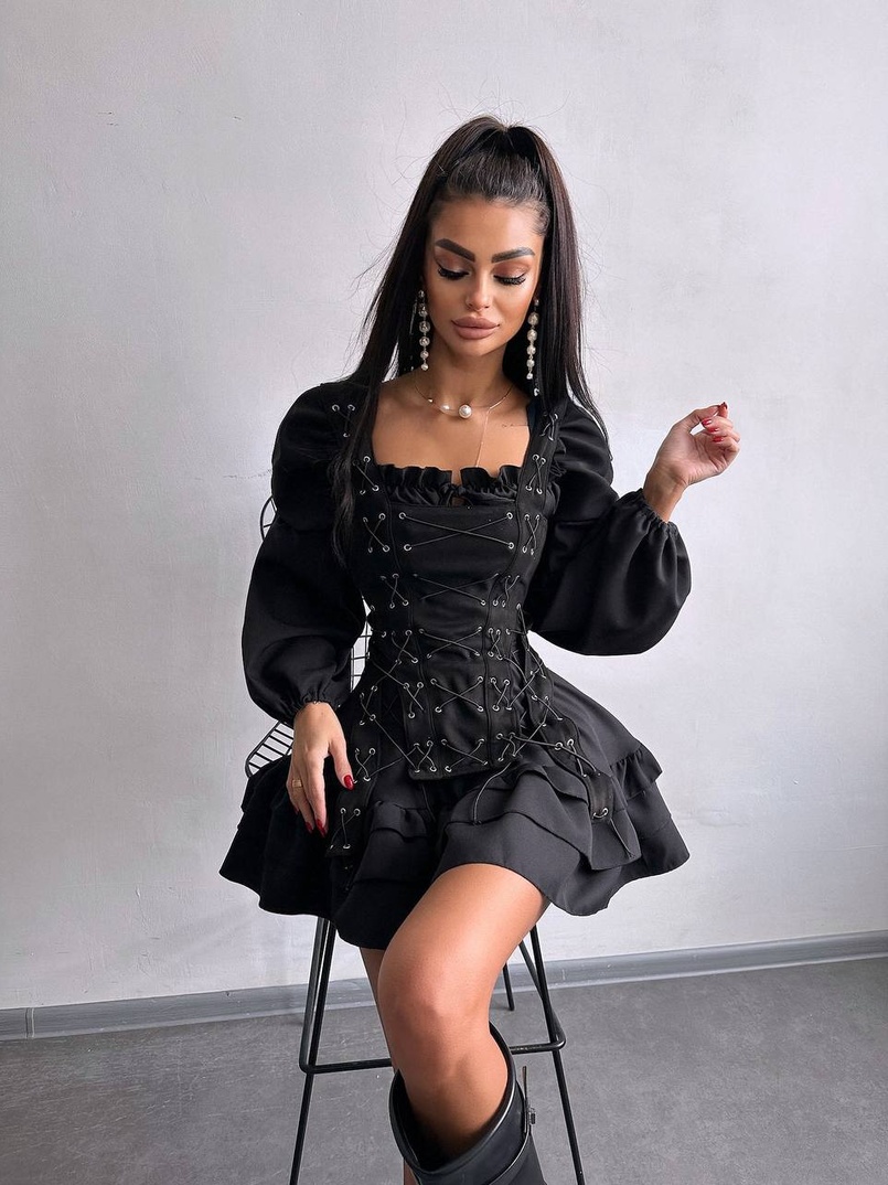 Комплект: сукня + корсет  | PUSHKA SHOP