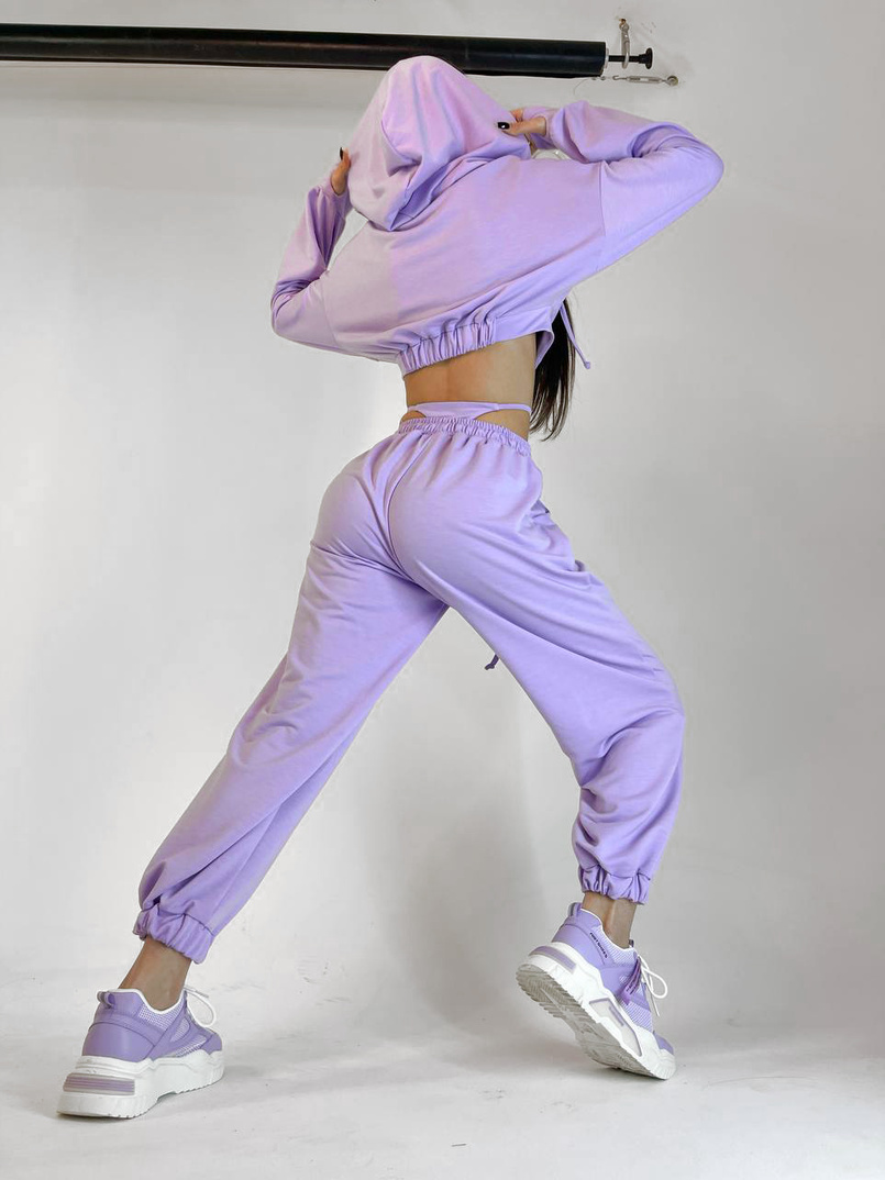 Трикотажный костюм с корсетными элементами и имитацией трусиков   | PUSHKA SHOP